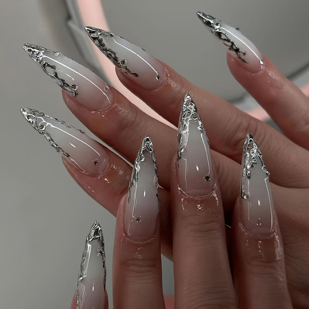Trendy Sharp-Cornered Nail Enhancements Kalsten