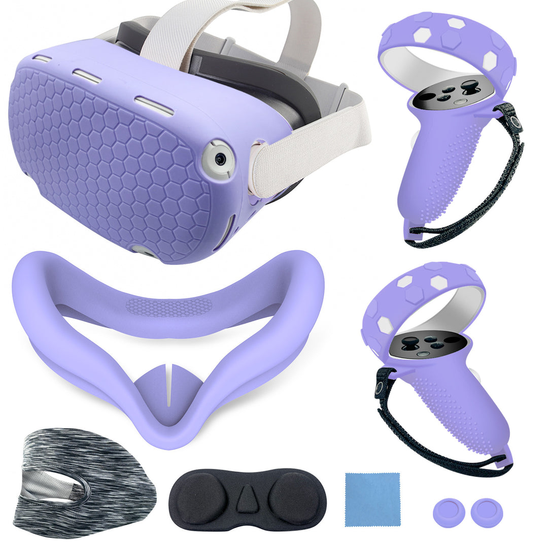 VR headset with ergonomic holding bracket and protective cover Kalsten