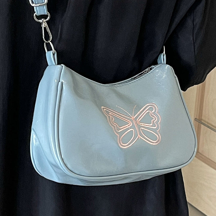 Elegant Butterfly Motif Crossbody Bag