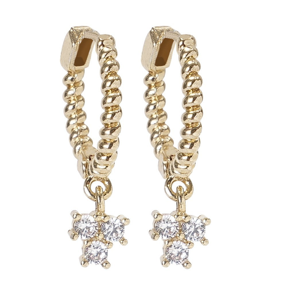 Sleek Curved Huggie Earrings Kalsten