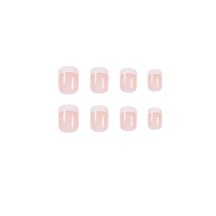 Artificial nails in French Tip design Kalsten