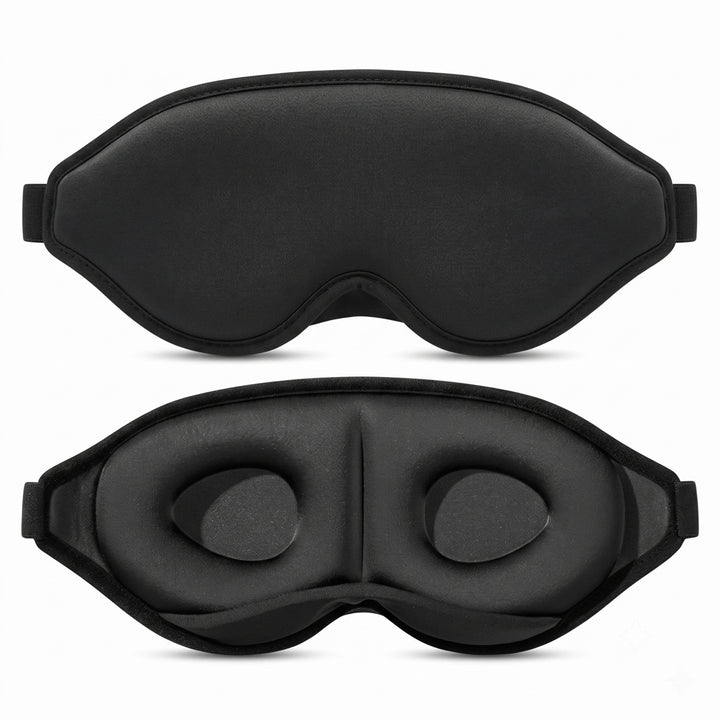 Contoured Three-Dimensional Memory-Foam Sleep Mask with Deep Eye Cups Kalsten