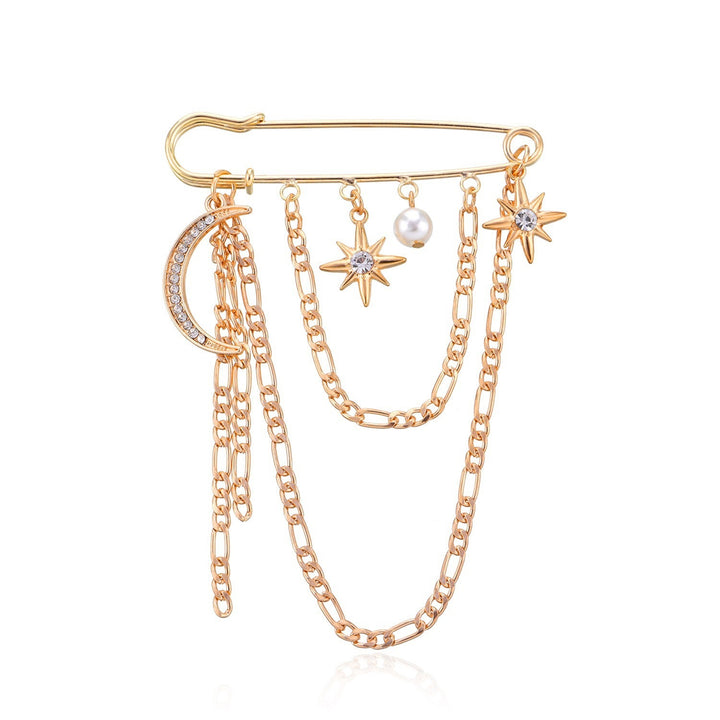 Glamorous Chain Brooch Kalsten