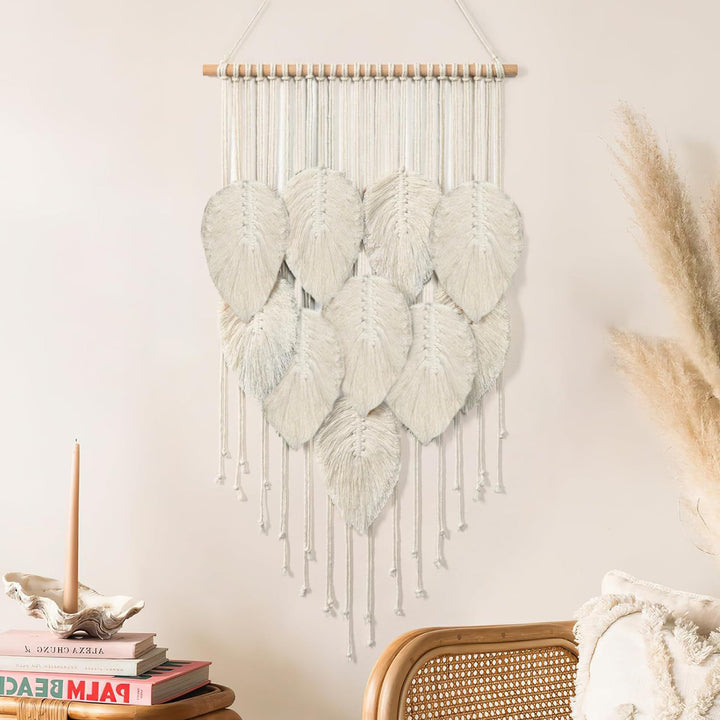 Macrame Leaf Wall Hanging Tapestry Kalsten