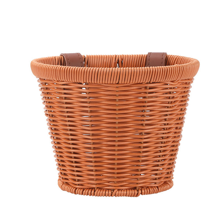 Women’s modern and stylish storage basket with leather handles Kalsten