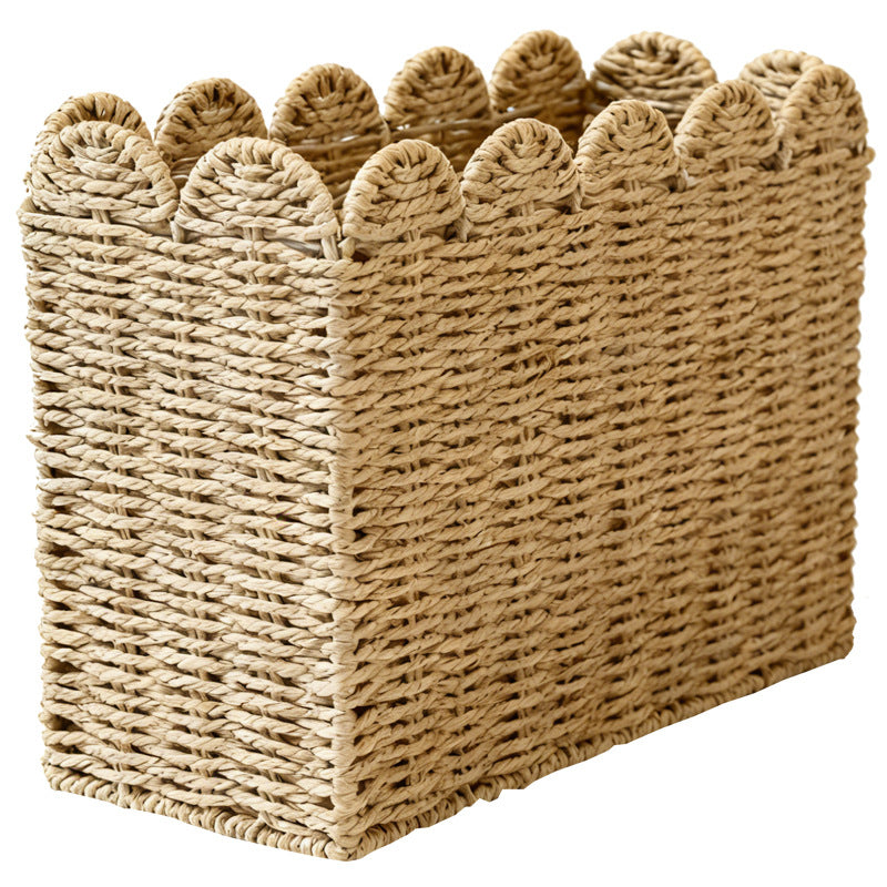 Decorative storage basket with waved edge Kalsten