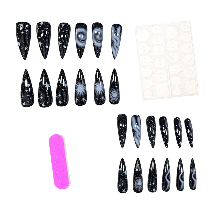 Galaxy-Inspired Press-On Nail Set Kalsten