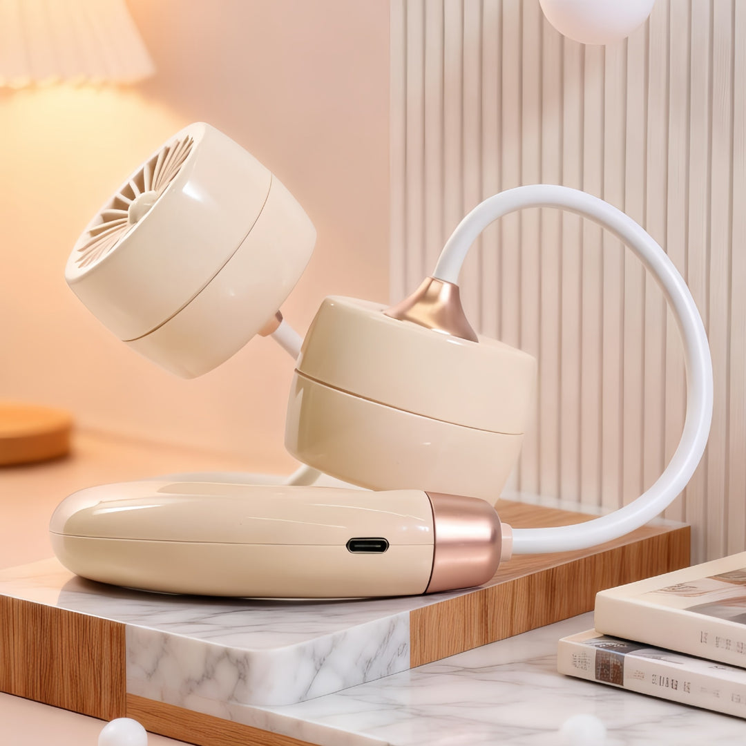 Ladies Portable Neck Fan with Flexible Design Kalsten