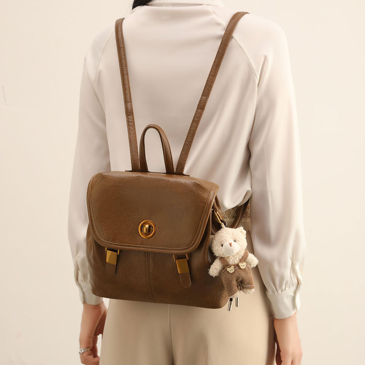 Chic Retro Structured Backpack