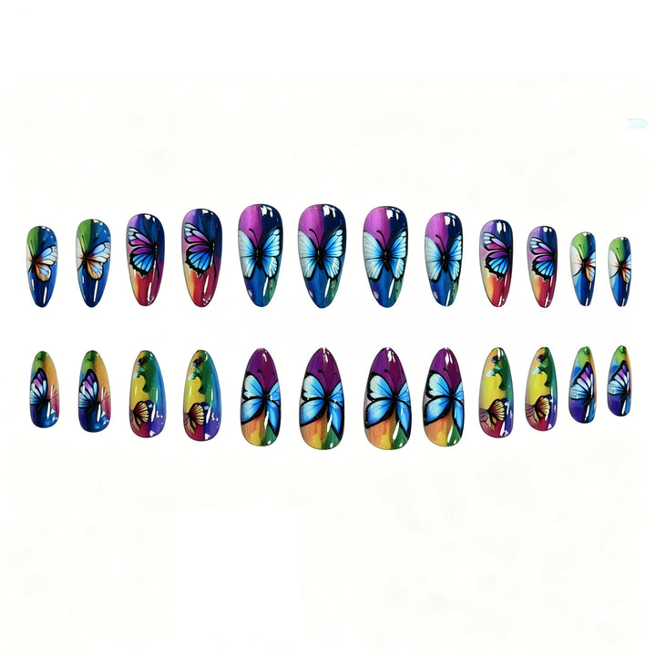 Artistic Butterfly Nail Art Enhancements Kalsten