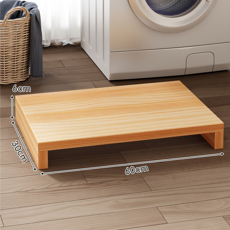 Low-Profile Solid Wood Appliance Riser Platform