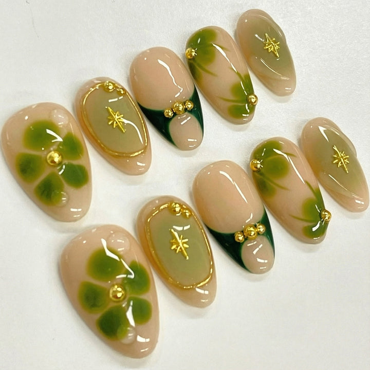 Elegant Botanical Nail Art Kalsten