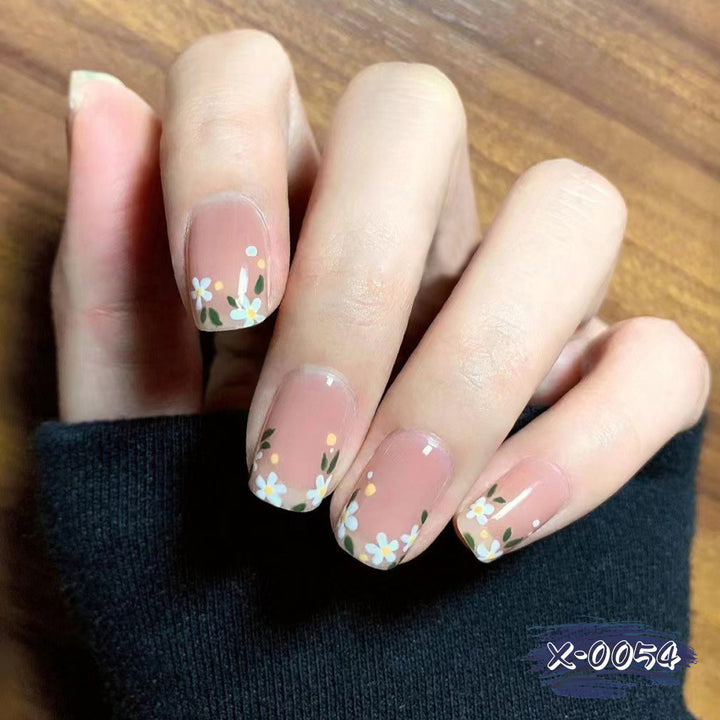 Floral Accent Acrylic Nail Art