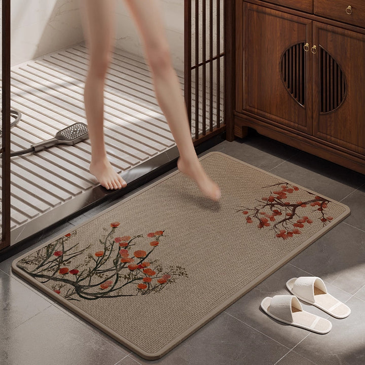 Absorbent Bathroom Floor Mat Kalsten