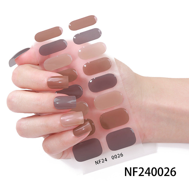 Glossy Finish Gel Nail Wraps