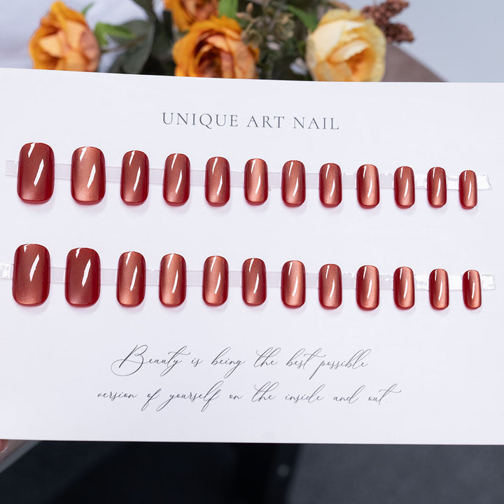 Premium Press-On Nail Set with Glossy Finish