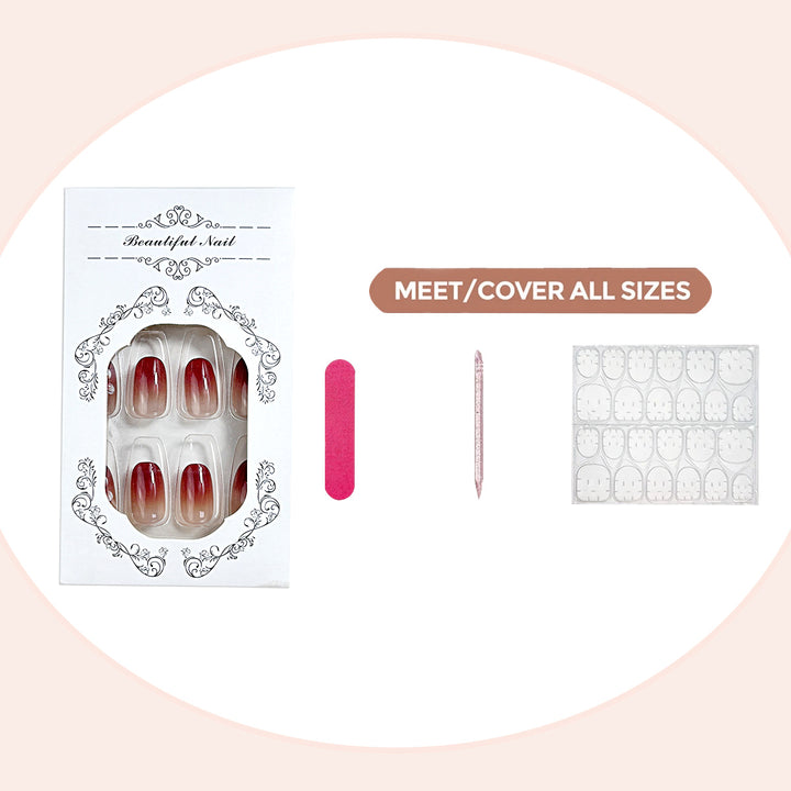 Floral Gradient Press-On Nail Set Kalsten