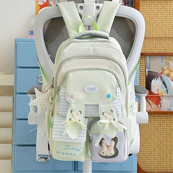 Playful Bunny-Ear Print Backpack Kalsten