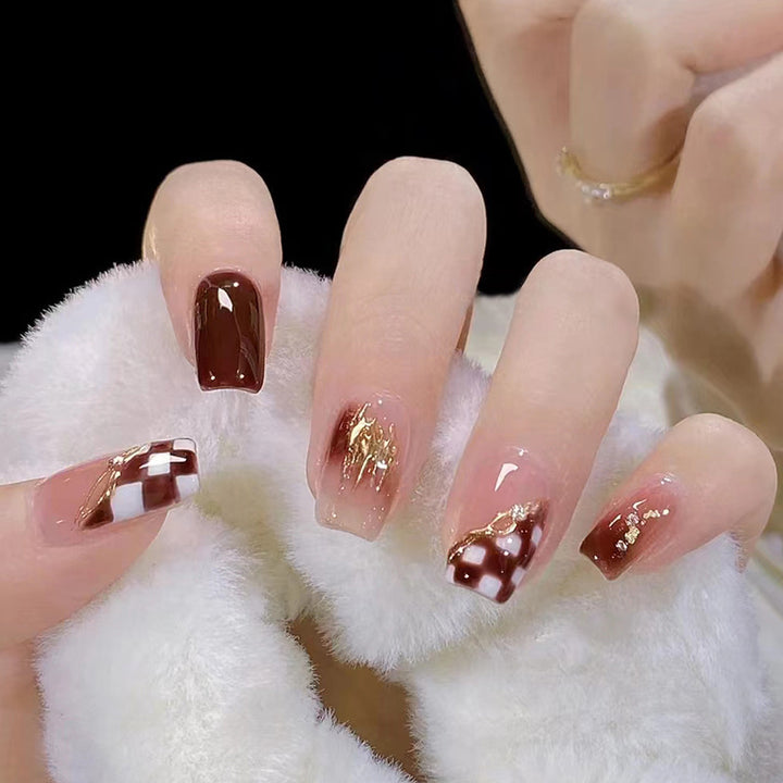 Elegant Artistic Press-On Nail Set