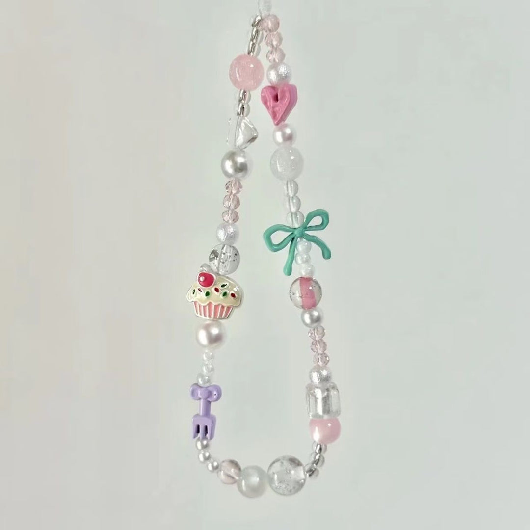 Playful Beaded Smartphone Charm Holder Kalsten