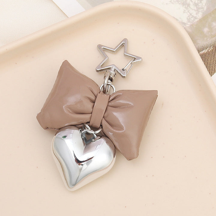 Cute Bow and Heart Keychain kalsten