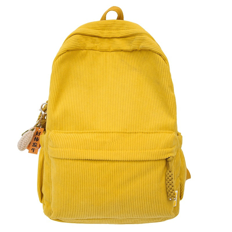 Stylish Corduroy Backpack Kalsten