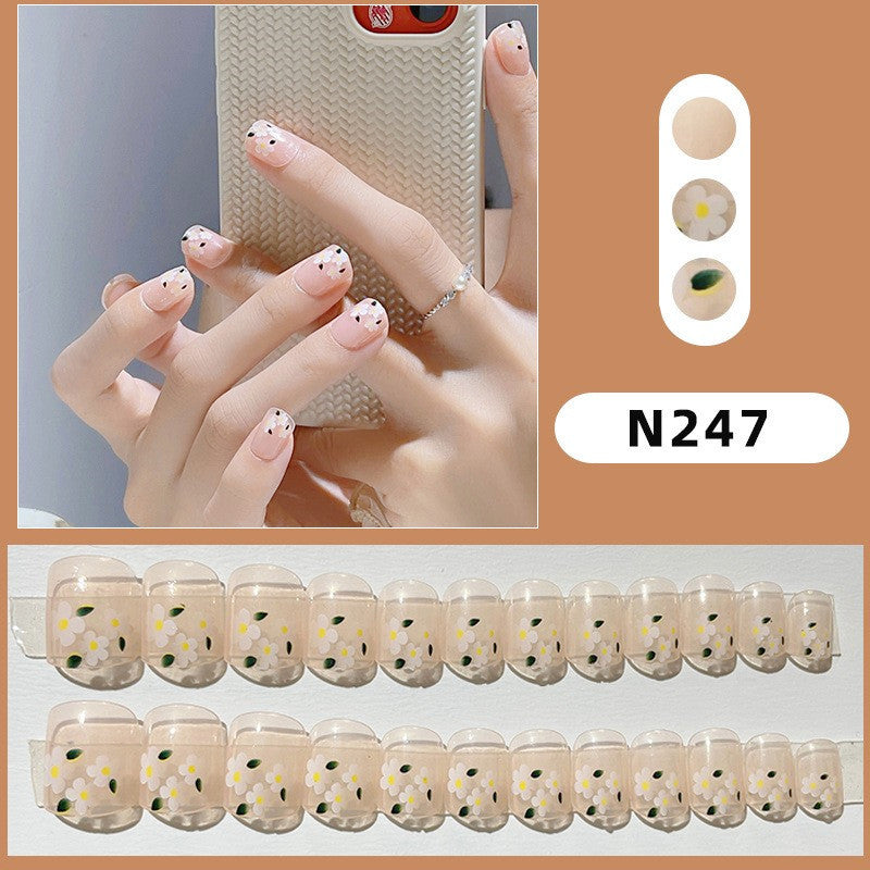 Floral Print Press-On Nails Kit