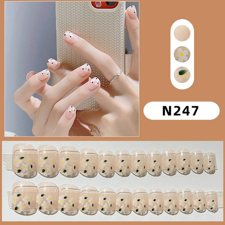 Floral Print Press-On Nails Kit
