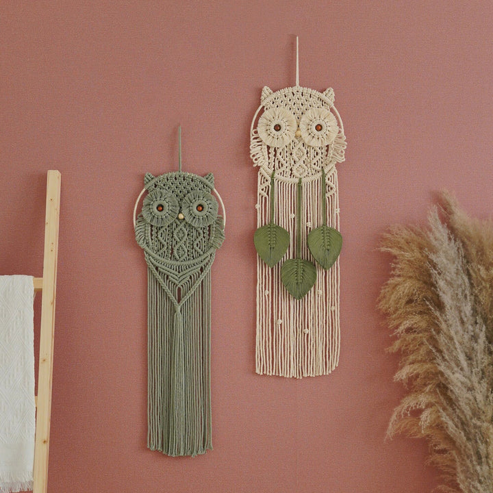 Decorative Owl Macrame Wall Hanging Kalsten