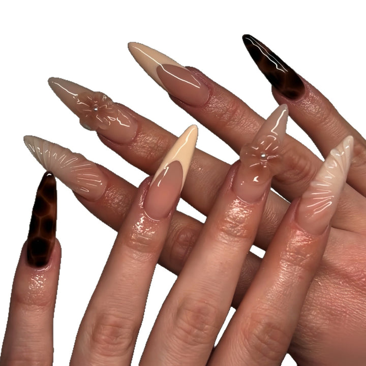 Elegant Sculpted Press-On Nail Enhancements Kalsten