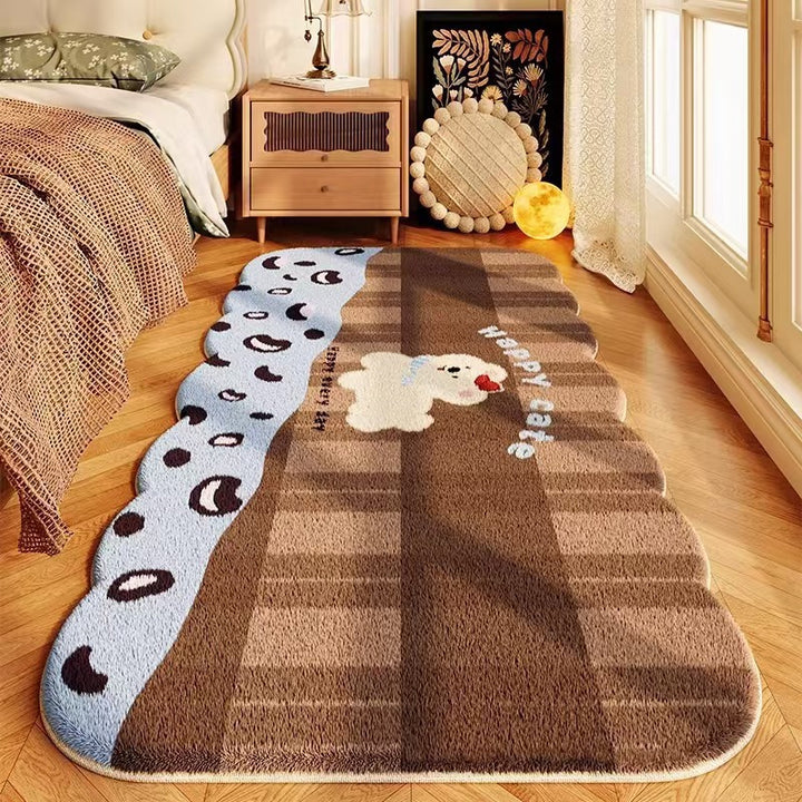 Decorative Cartoon Themed Plush Area Rug