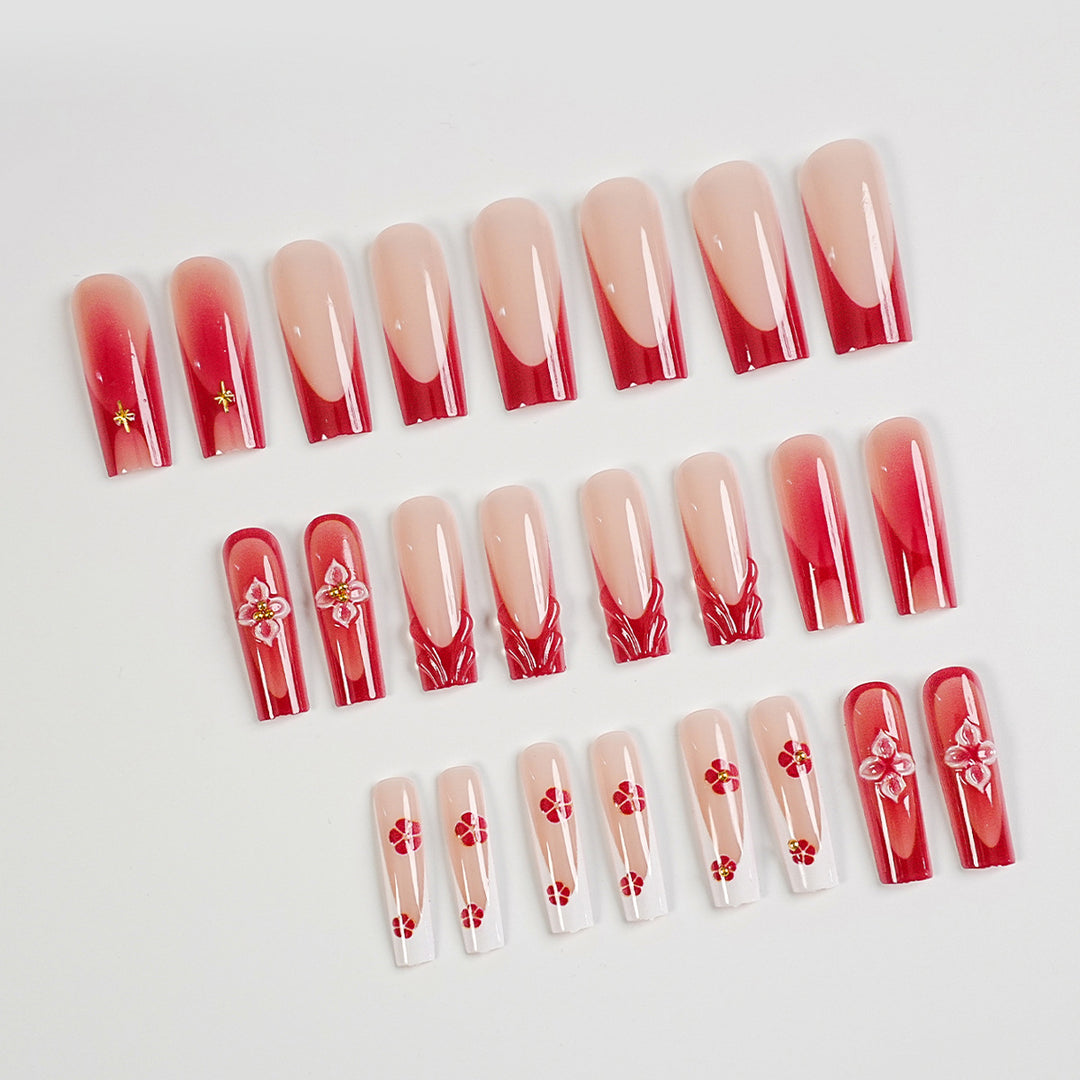 Premium Decorative Press-On Nail Art Collection