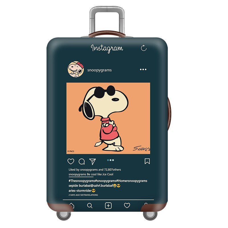 Unisex Hard Shell Suitcase with Fun Cartoon Design Kalsten
