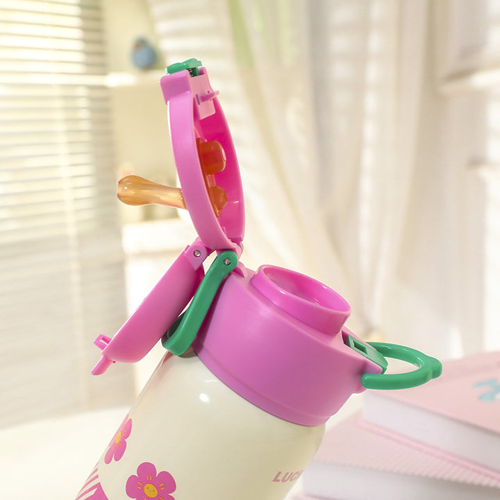 Unisex Insulated Drinking Bottle with Cute Animal Design Kalsten