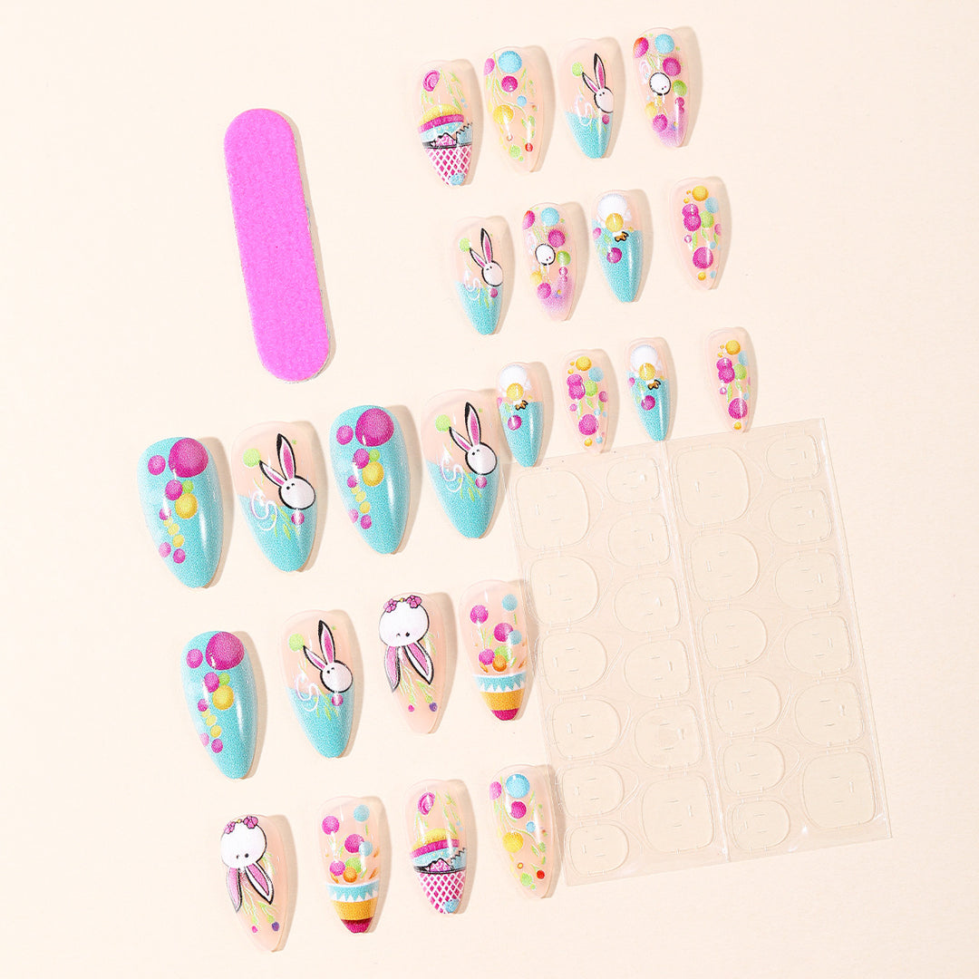 Playful Easter-Themed Nail Art Extensions Kalsten