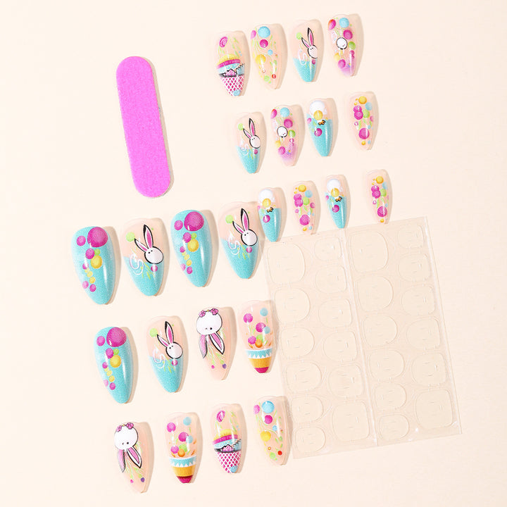 Playful Easter-Themed Nail Art Extensions Kalsten