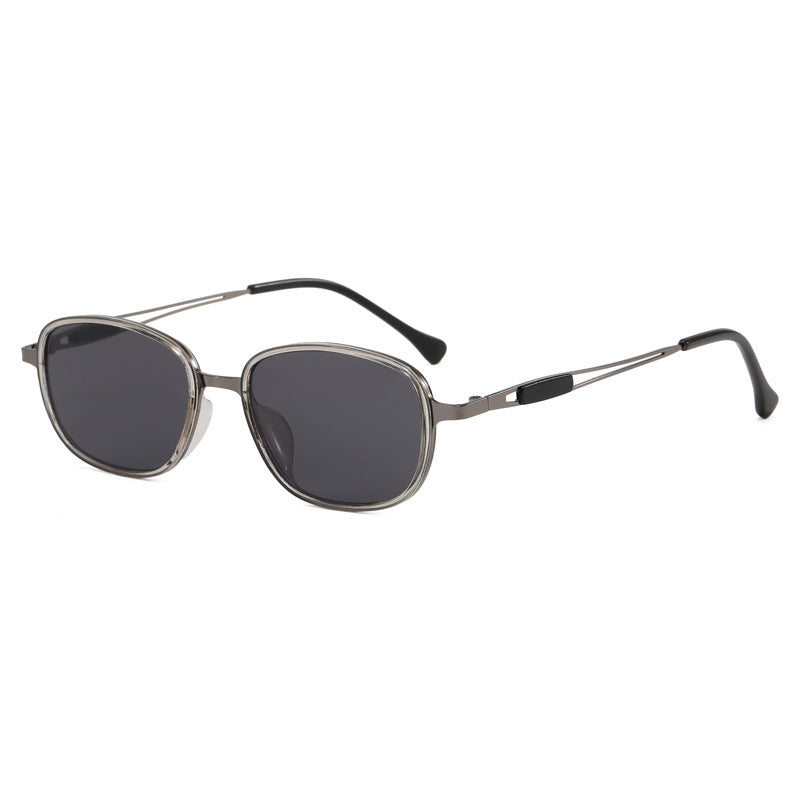 Fashionable sunglasses with square frame and slim metal frame Kalsten