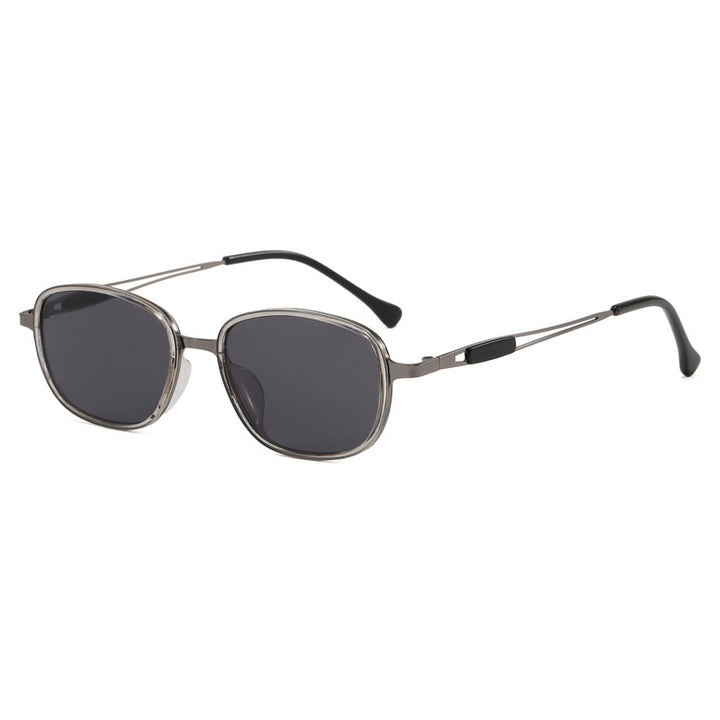 Fashionable sunglasses with square frame and slim metal frame Kalsten