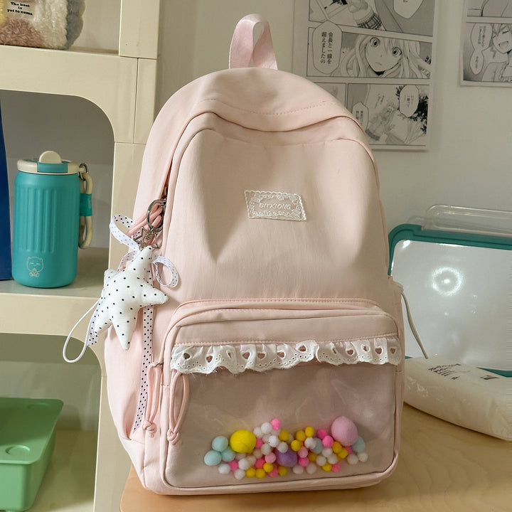 Stylish Ruffled Backpack Kalsten