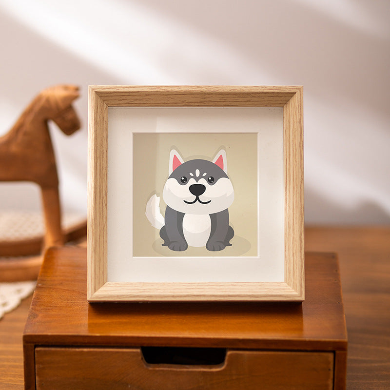 Charming Illustrated Pet Frame for Home