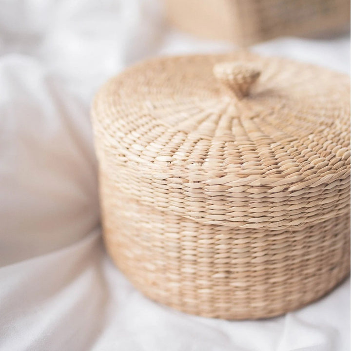 Decorative Natural Fiber Storage Box Kalsten