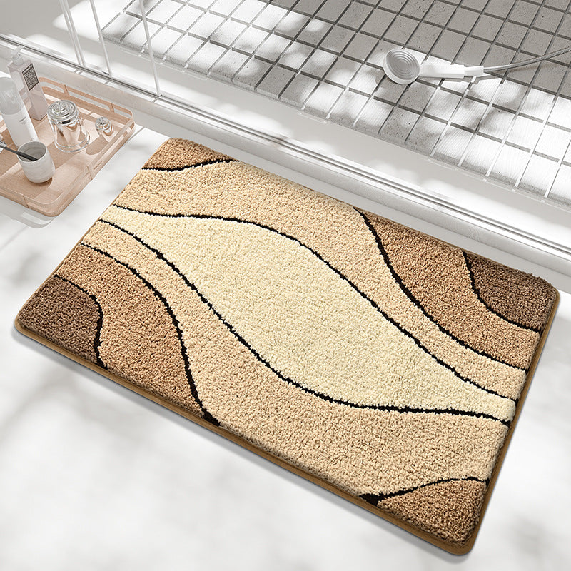 Soft Textured Wave Pattern Bath Mat Kalsten
