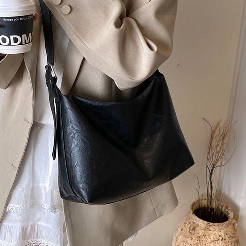 Slouchy Leather Tote Bag