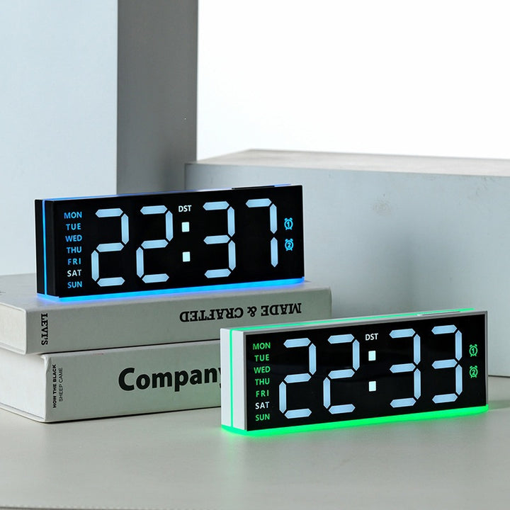 Digital alarm clock with large LED display and dual alarm function Kalsten
