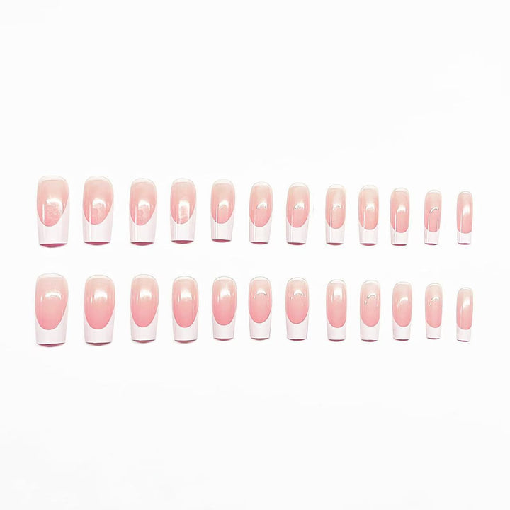 Stylish French Tip Nail and Toe Set Kalsten