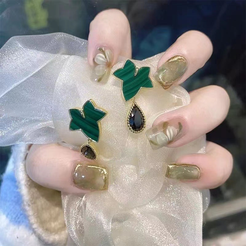 Artistic Floral Design Press-On Nails