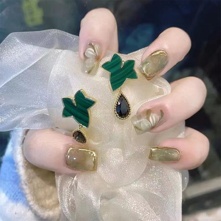 Artistic Floral Design Press-On Nails