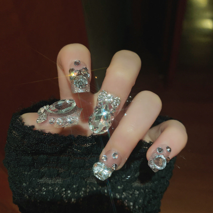 Glamorous Crystal Nail Art