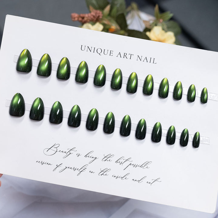 Glossy Long-Lasting Press-On Nail Set