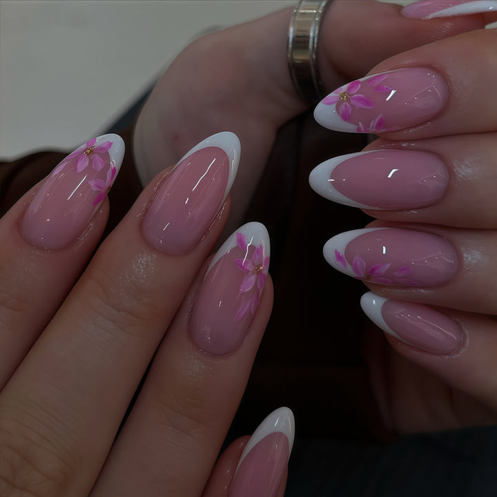 Elegant Floral Press-On Nails Kalsten
